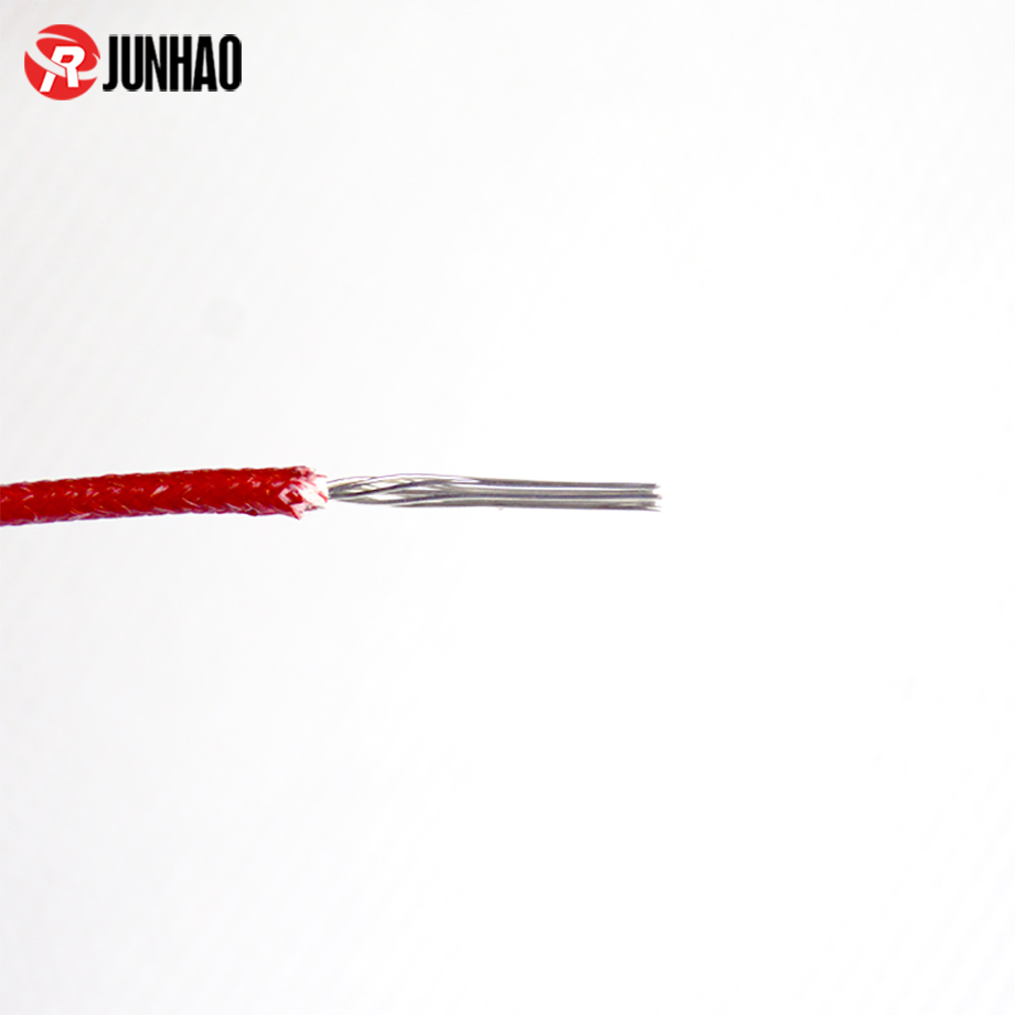 1-20062G039101Y ul 3122 Silicone Rubber Fiberglass Braided Cable 20 Gauge Wire 3