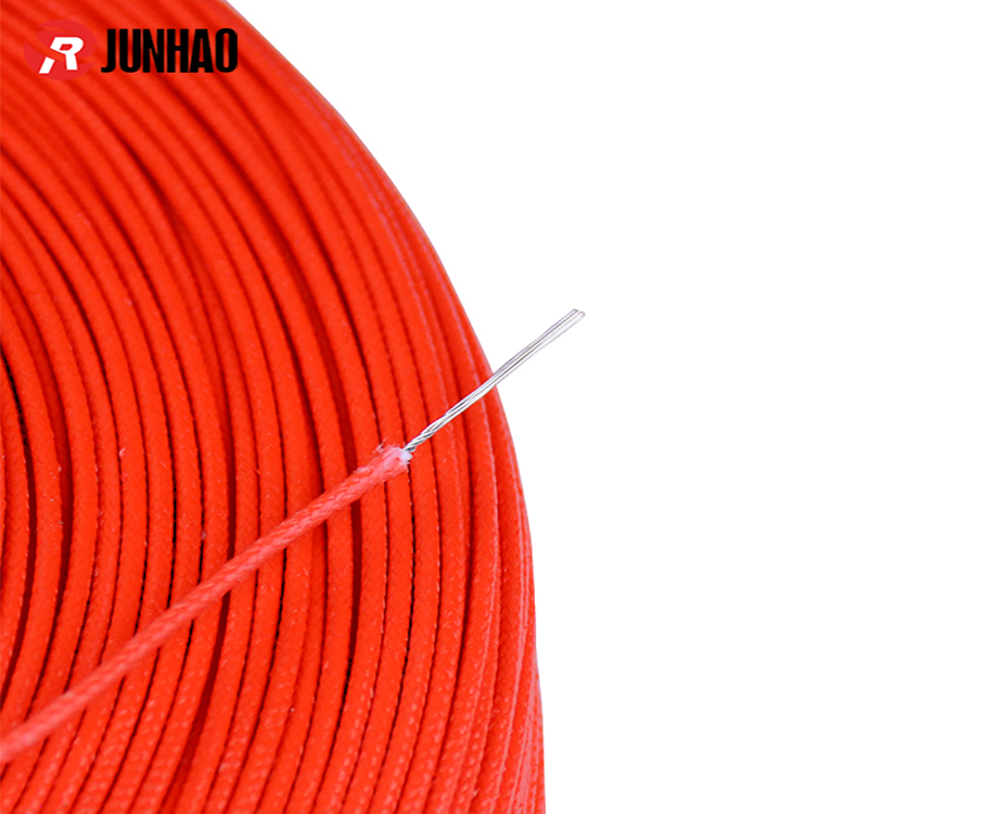 1-200629154620Y8 UL3122 24awg Fiberglass Braided Electrical Cable Silicone Rubber Insulated Wire 2