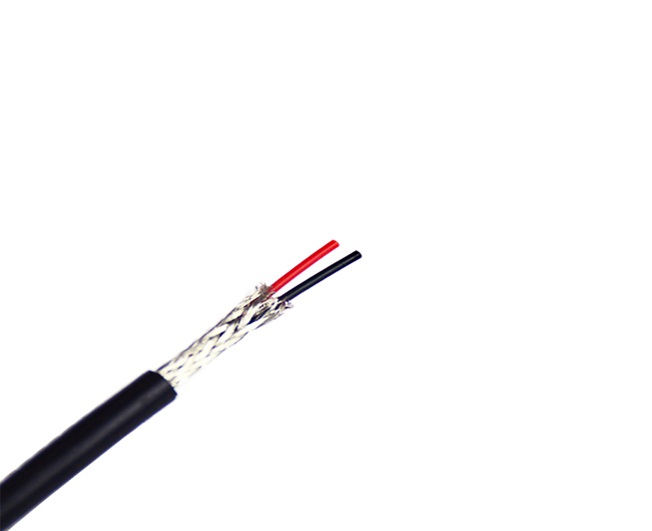 1-200QQ3432VJ 2 Core FEP Braided Shielded with Silicone Insulated Wire 28 AWG 2