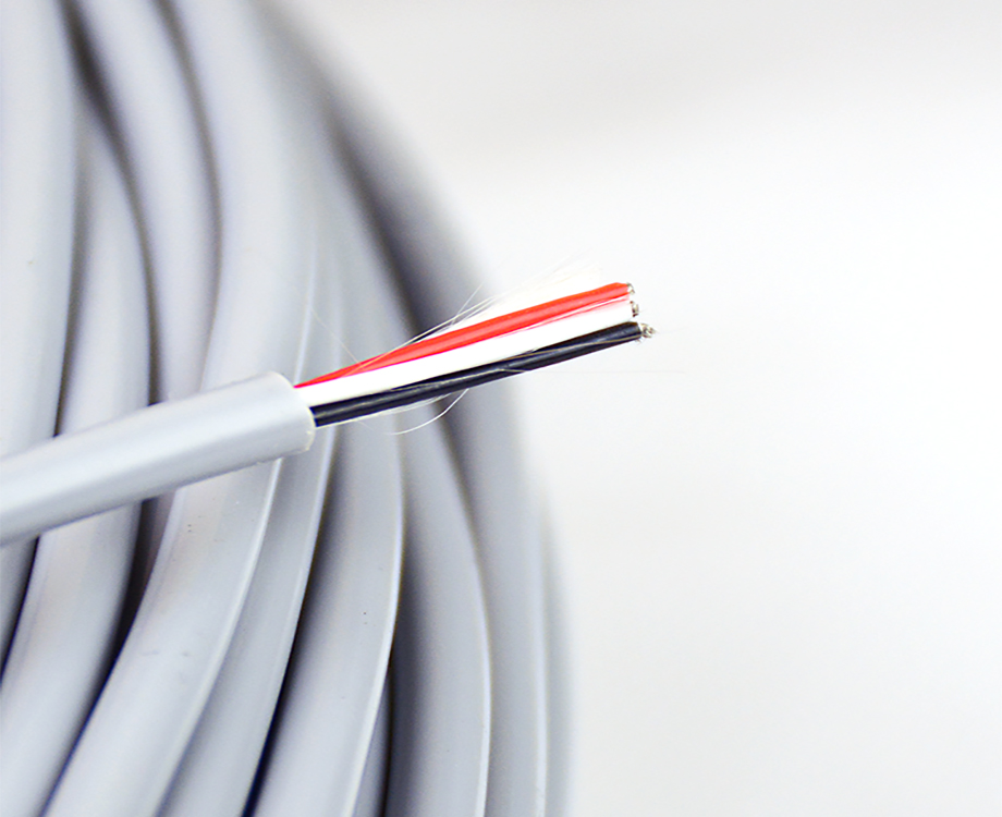 1-200Q9143526319 3 Core12 awg Grey FEP Coated Silicone Insulated Cable 1
