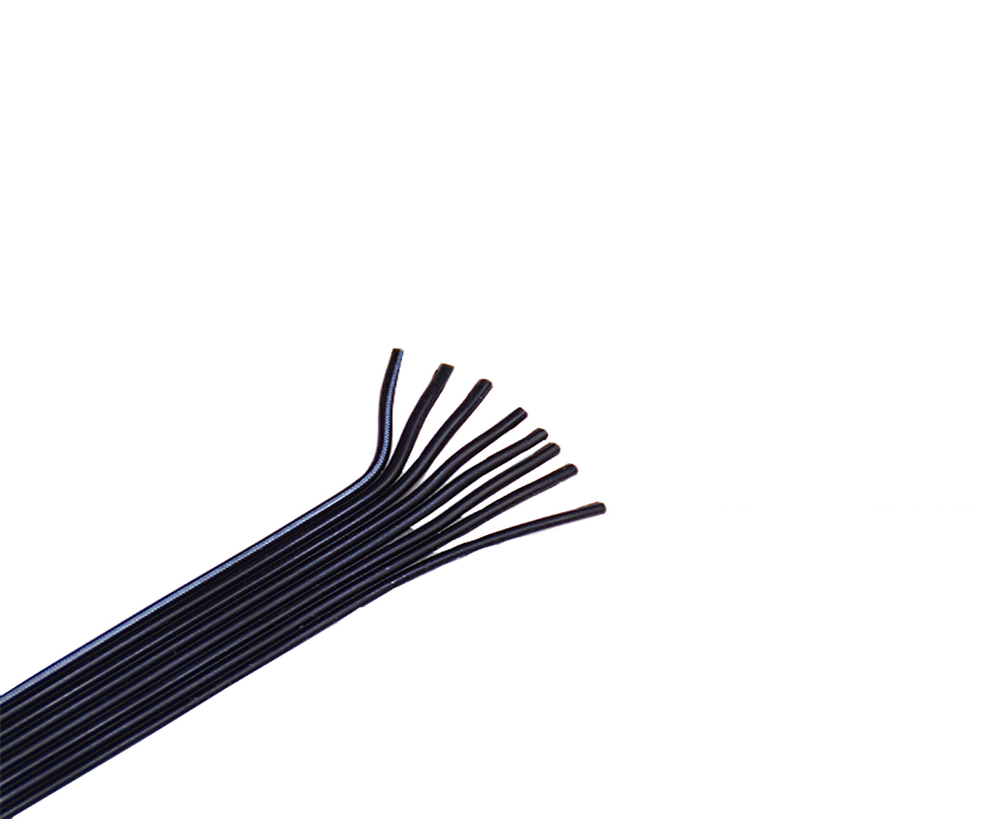1-200R9101A2R1 8 Pin Silicone Rubber Flat Ribbon Cable 24 awg 2