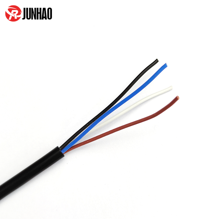 1-24062911552L33 4 Core PVC Insulated Cables 22AWG 24AWG Flexible PVC Cable