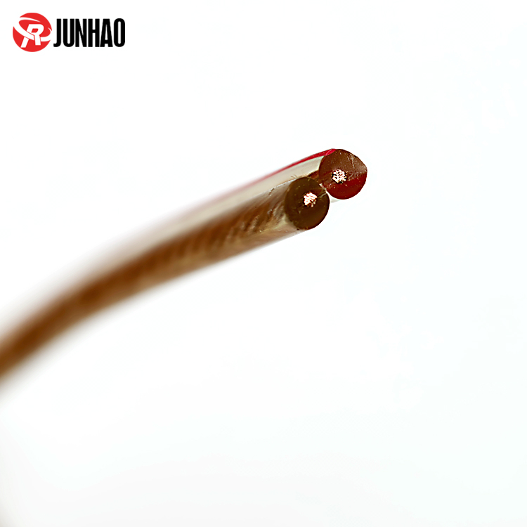 2 Pin 22AWG Bare Copper PVC Wire - Transparent Insulation 300V 80°C Hook Up Cable